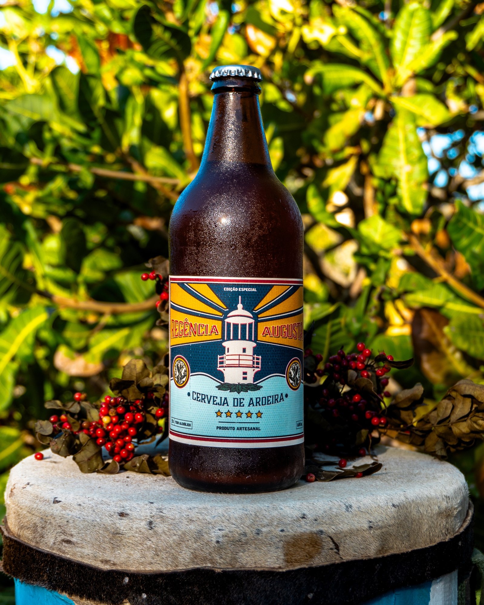 Cerveja de aroeira Regência Augusta