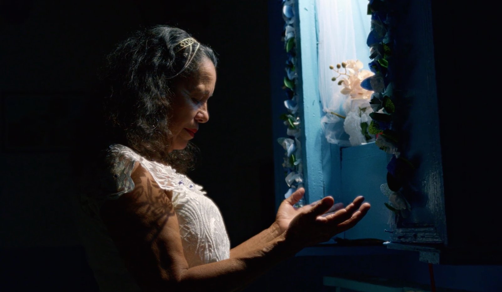 Dona Adélia, na casa do Congo de Regência